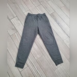 UNIQLO men's cotton polyester gray sherpa pile-lined sweatpants joggers size M